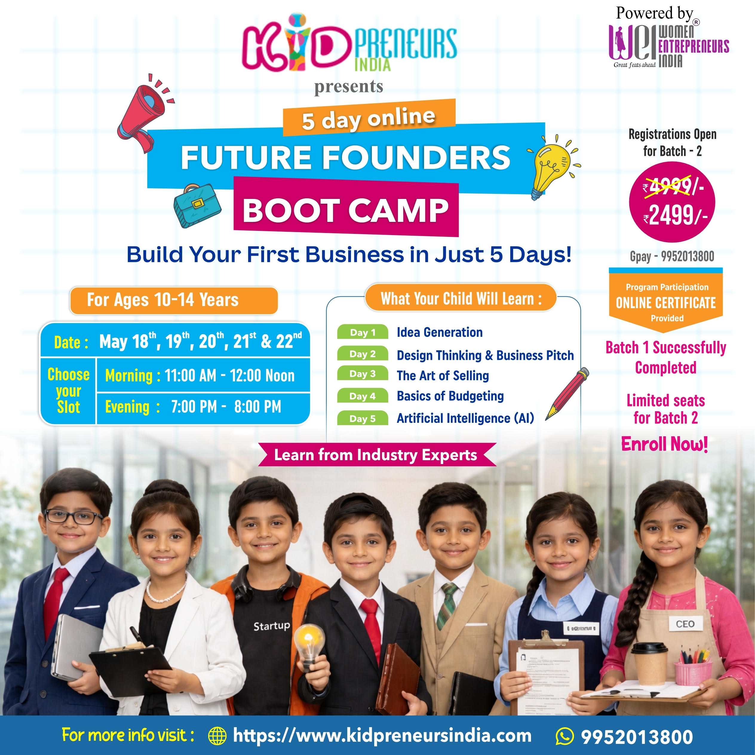 Entrepreneurship Bootcamp for Children